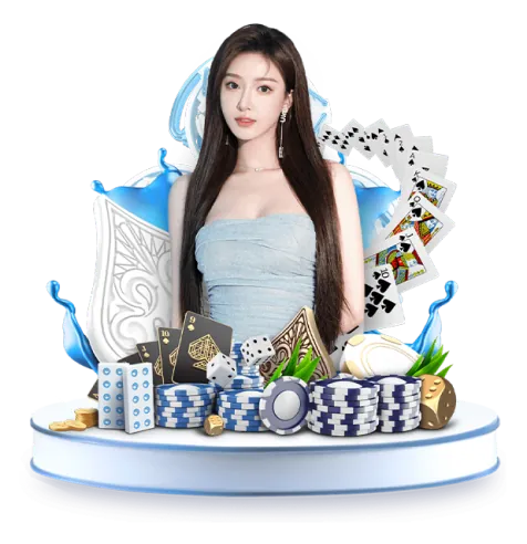 Bàn chơi Baccarat trực tuyến với dealer và chip, không khí casino sang trọng